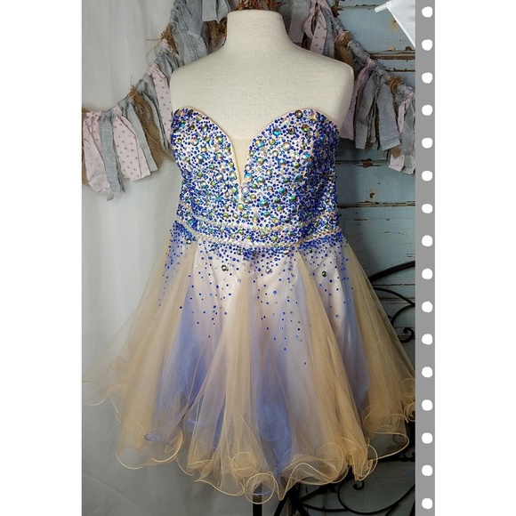 Intrigue formal prom dress babydoll empire waist - Picture 3 of 8